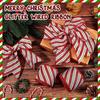 Christmas Wired Ribbon Featuring Glitter and Sequins for Use In For Present Wrapping Tree Decorations and Craft Projects
