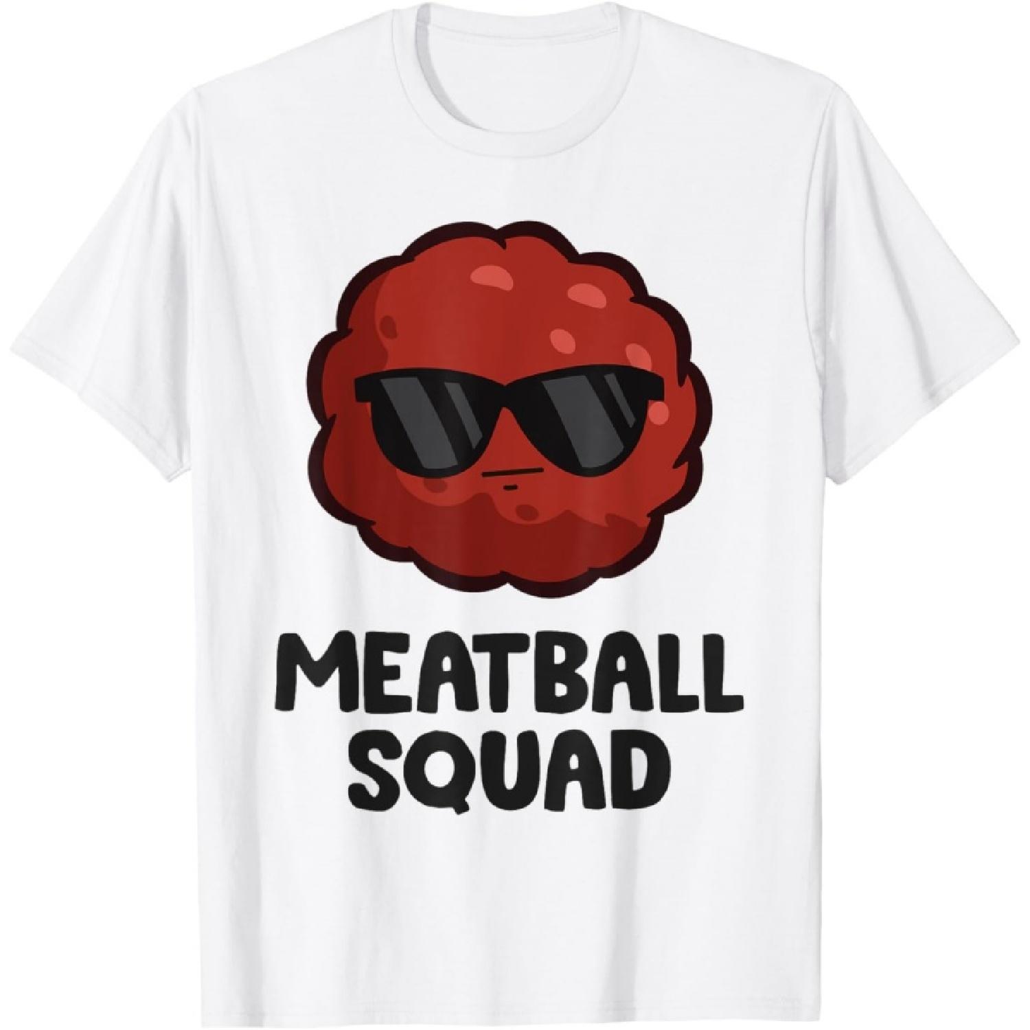 Meatball Squad Kawaii Meatball Food Cool Meatball T-Shirt S