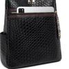 Contrast Backpack Women's Soft Leather Outdoor Travel Backpack