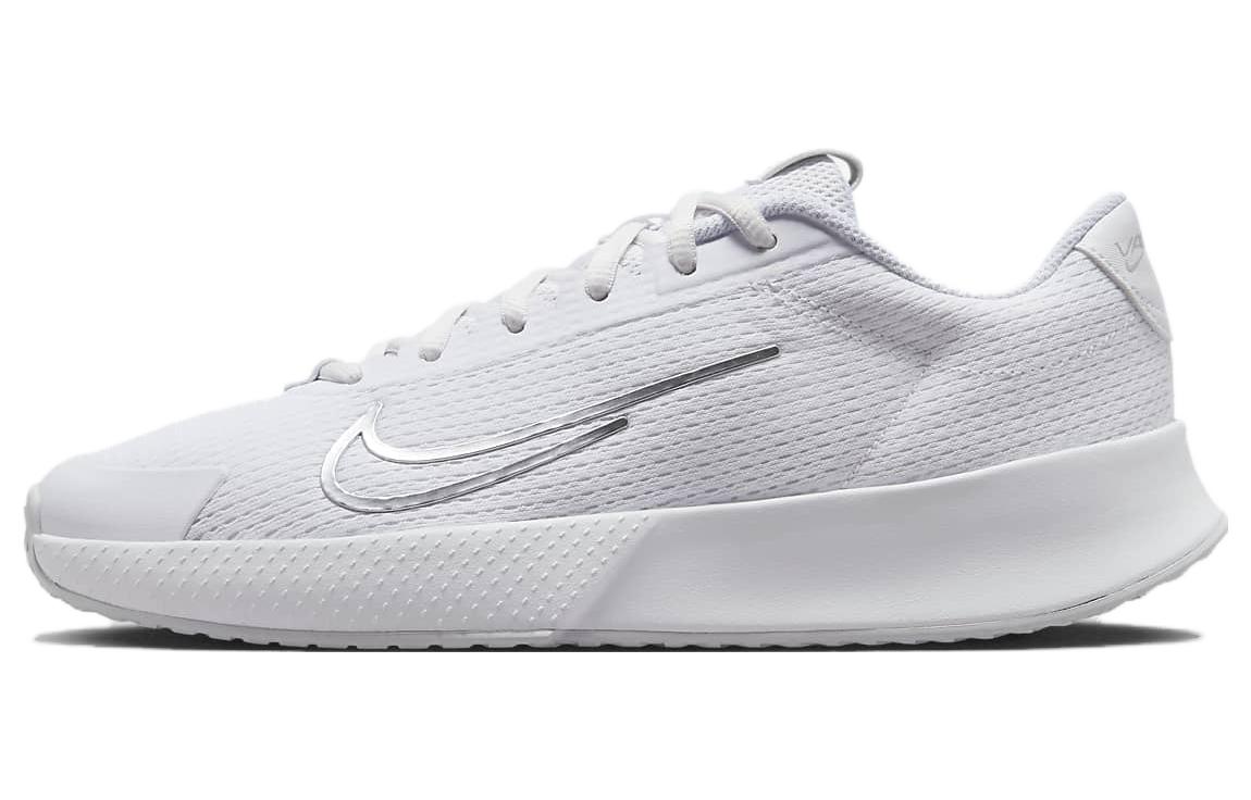 Nike Court Vapor Lite 2 Hc  White Metallic Silver  Women s DV2019-101 37.5