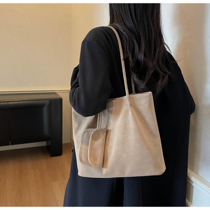 Retro Bag Women's Large-capacity New Autumn and Winter Versatile Shoulder Bag Popular Commuter Tote Bag
