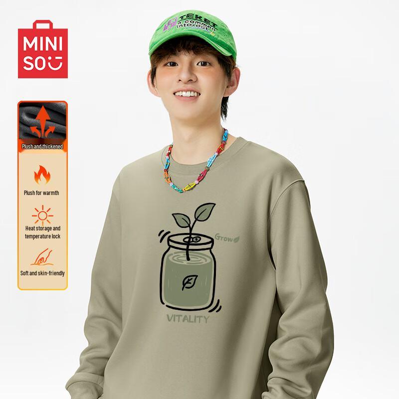 MINISO Unisex Fleecegefüttertes Sweatshirt