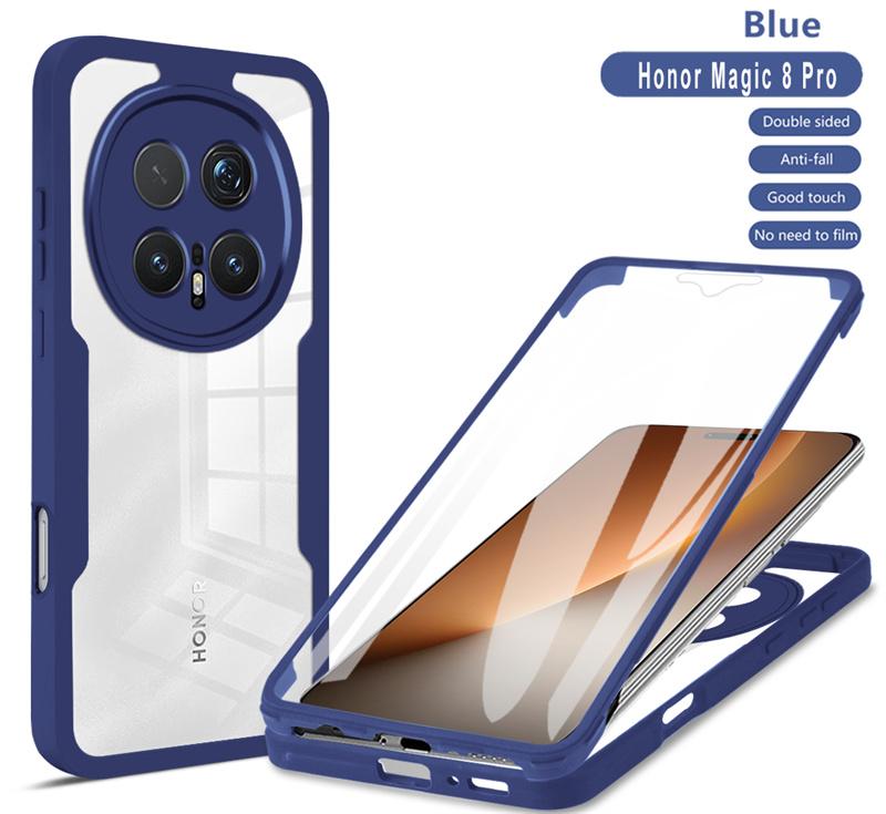Fundas For Honor Magic 8 Pro 360 Full Body Screen Protector Transparent Case For Honor Magic8 Pro Silicone Slim Clear Cover Capa