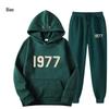 ESSENTIALS Double Line High Street Fleece Hoodie Set 1977 Trendy Casual Loose Fit.