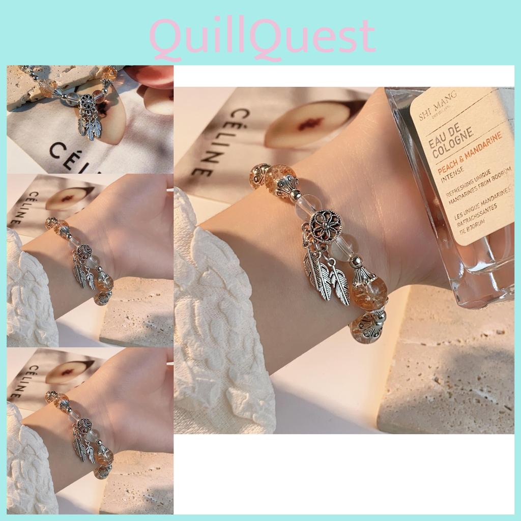 Chic Lotus Geometric Bracelet For Women Handcrafted Beads Stylish Alloy Jewelry