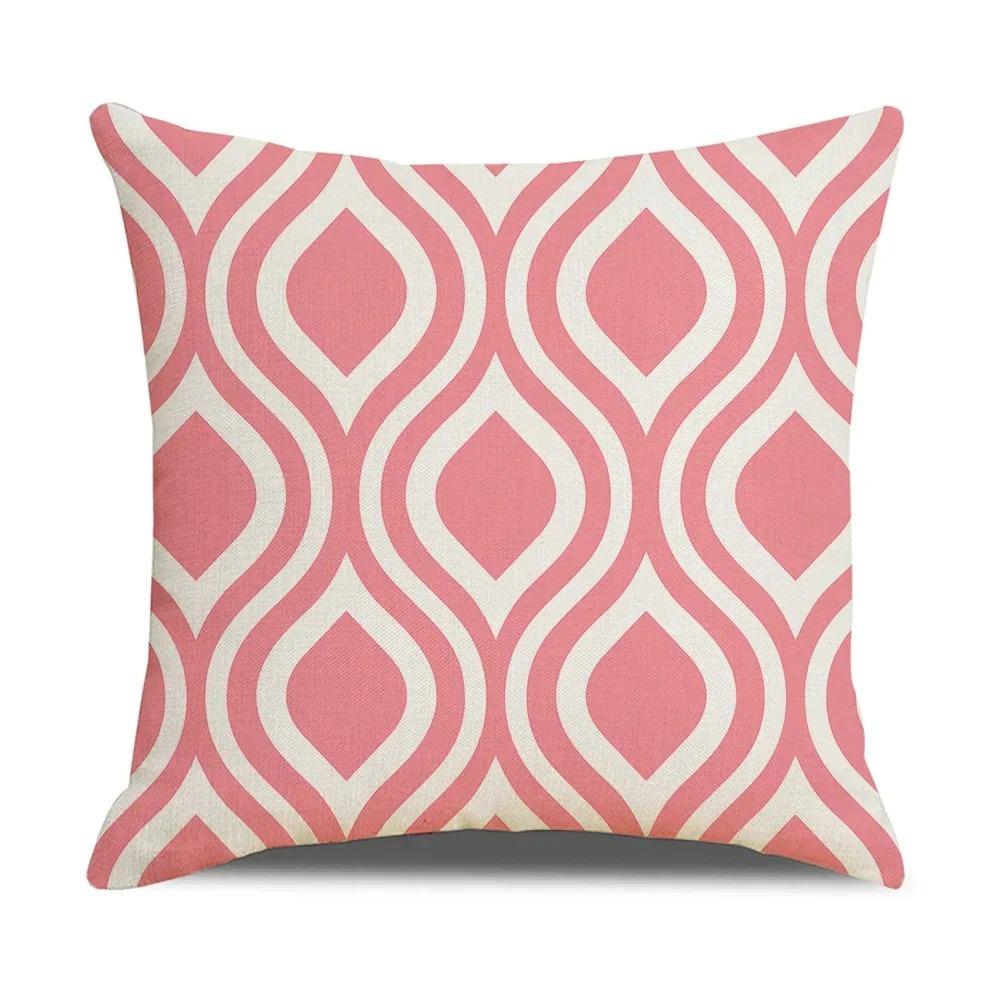 Nordic Geometric Throw Pillow Cover With Short Plush Print Living Room Sofa Decoration Cushion Cover Pillow Covers Decorative