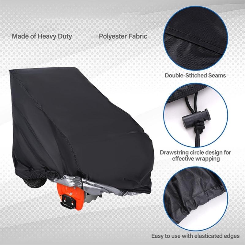 Waterproof Tearproof Snow Blower Guard Cover For Outdoor Equipment Protection Custom Shaped To Prevent Weather Damage