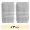 2 Pack Soft Cotton Hand Towels 16x26 Quick Dry Absorbent Odor Free Lightweight Durable Machine Washable Performance Quality