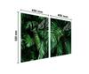 Glass protective plate for stove 2x45x52 Leaf