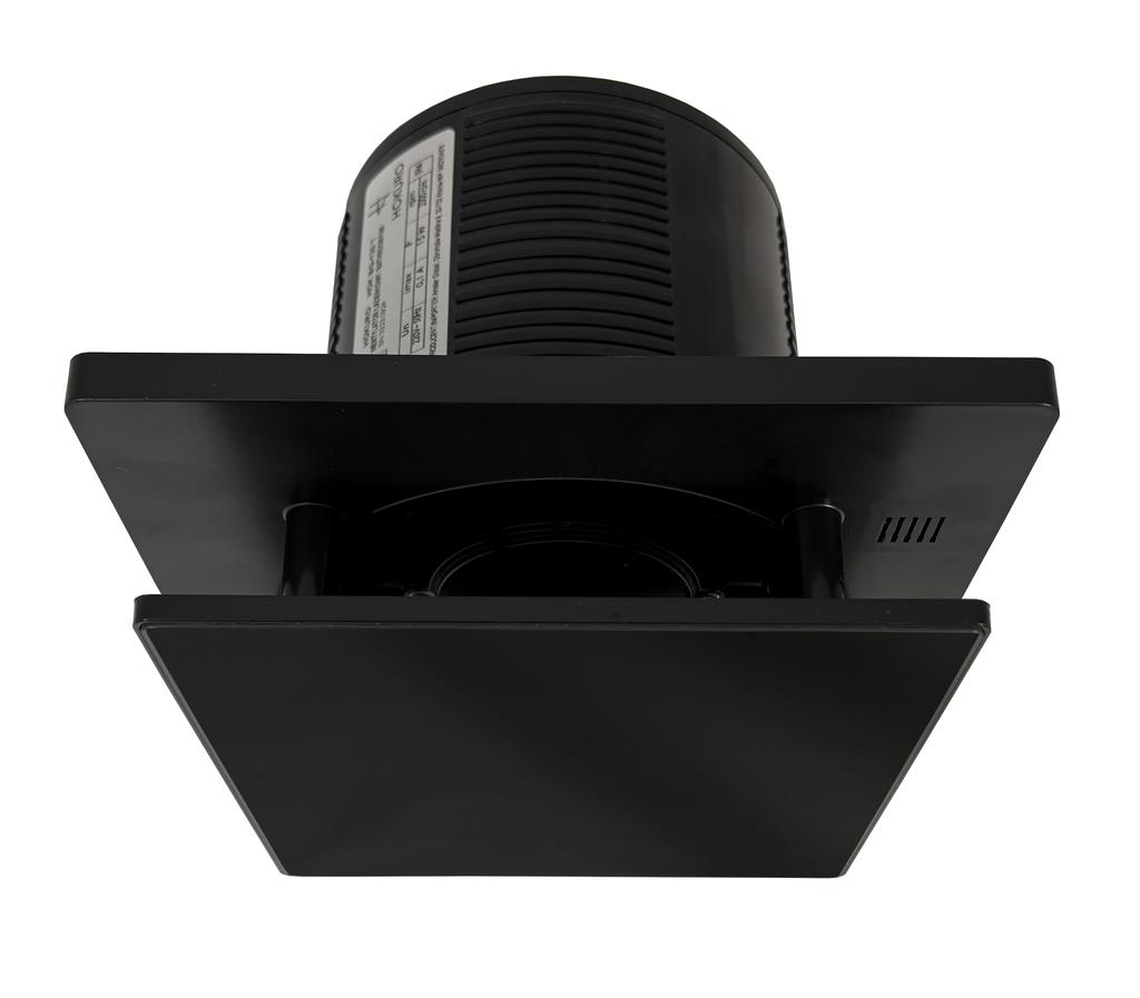 Bathroom Fan Timer Glass NORTADA HOKURO HOK 120 T Black