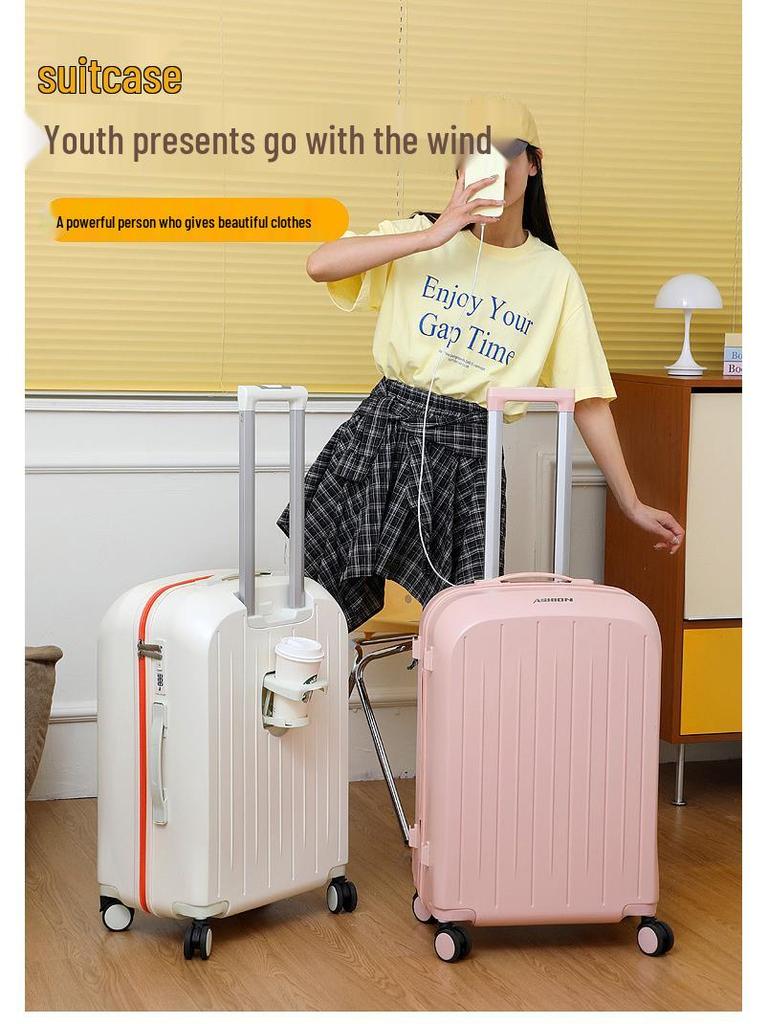 2025 Model Sturdy Trolley Case - Large Capacity with Combo Lock for Men, Women, and Students