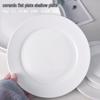 Zhi Shi Commercial White Ceramic Western Dinner Plates