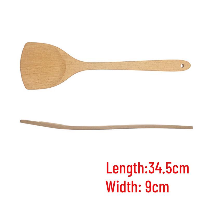 Beech Wood Kitchen Spatula Set