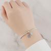 Beads Copper Charms Original Anemone Flower Pendant Beads Fit Bracelet Jewelry Diy Women Fine Gift Accessory