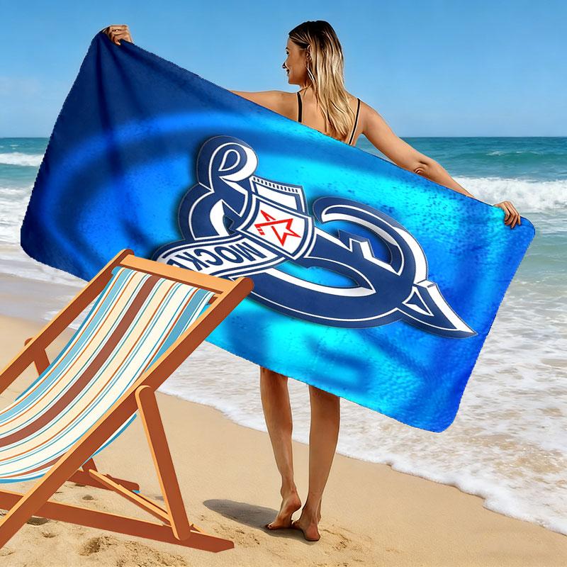 Dynamo Moscow Rush Print Beach Towel, Large Soft Quick Dry Towel for Beach Camping Swimming