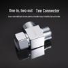 Brass Dual Outlet Angle Valve with 3-Way Diverter