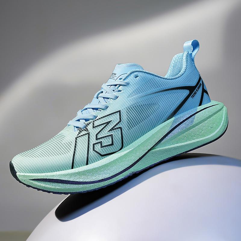 

Red Rabbit 8PRO Breathable Running Shoes Breathable Professional Racing Carbon Board Running Shoes Youth Shock Absorption Popcorn Sneakers 45 сосна зеленый