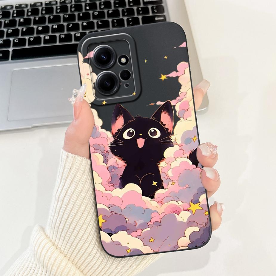 Per Custodia Xiaomi Redmi Note 12 4G Note12 5G Carina Coniglio Cartone Animato Cover Morbida TPU Custodia per Telefono Per Xiaomi Redmi Note 12 Pro Plus Guscio
