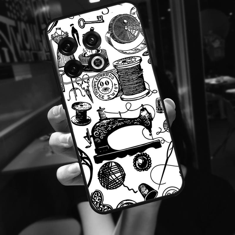 Sewing Scissors Funda For OnePlus 13R 13 12 R 11 9 10 Pro 8T 9RT 10T OnePlus Nord CE 4 2 3 Lite N20 N30 Case