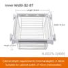 Closet Pull-out Basket Drawer Cloakroom Wardrobe Built-in Stretchable Pants Rack Household Multi-Layer Clothes Storage Rack