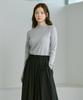 210EDIT Cashmere Blended Mock Turtleneck Knit [Melan Grey]_Zz4Sw011