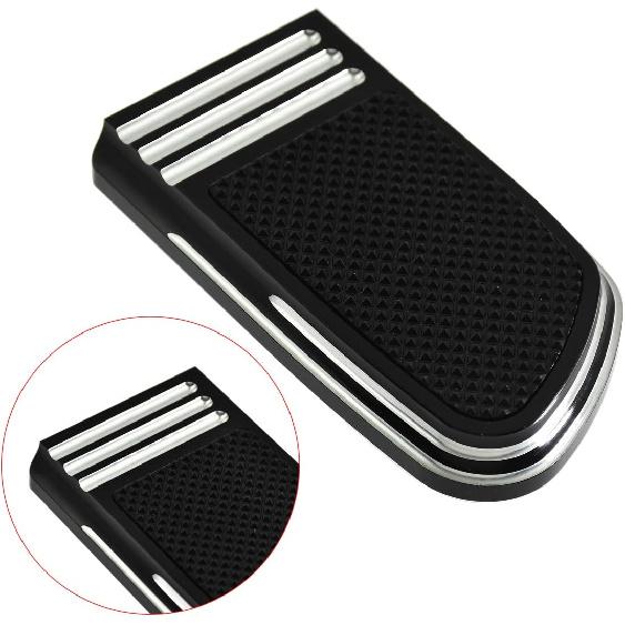 HDBUBALUS Rear Brake Pedal Large Pad Cover for Harley Dyna Street Fat Bob Wide Glide Softail