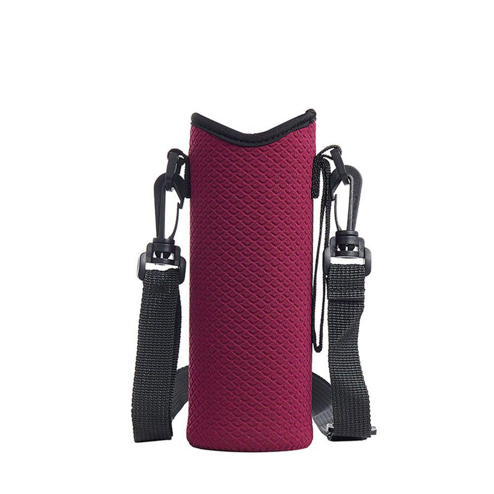 Insulated Neoprene Water Bottle Holder Bag Case 750ML Bottle Pouch Adjustabl Shoulder Strap Water Bottle Carrier Pouch Cover
