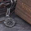 Vikings Jewelry Tree of Life Necklace Silver Stainless Steel Chain for Women Viking Rune Pendant Cadenas Mujer