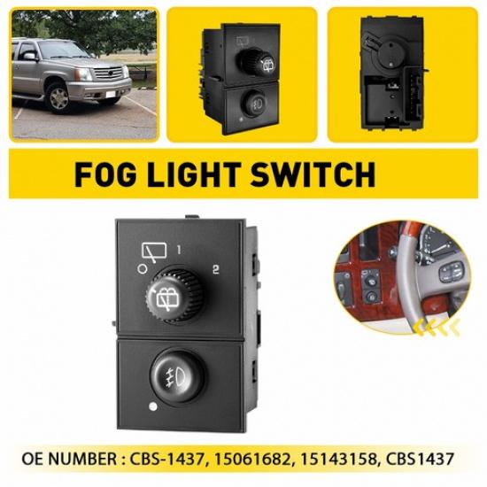 For 2003-2006 Chevy Silverado Tahoe GMC Sierra Yukon Cadillac Fog Light Switch A