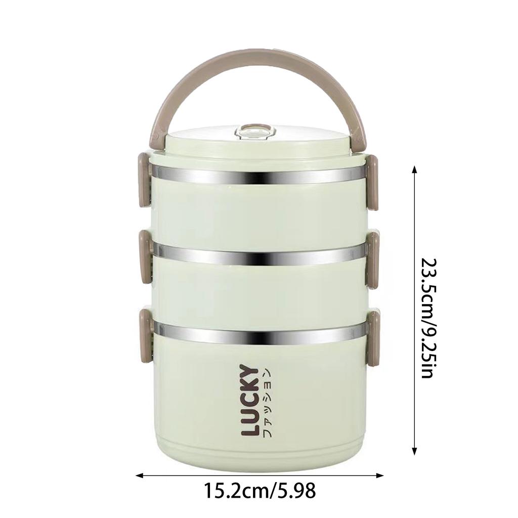 Isolierte Edelstahl-Lunchbox, praktisch zu tragen mit auslaufsicherem Deckel, geeignet für Camping im Freien