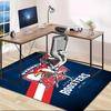 1pc Football Team Design Area Rug - Non-Slip, Soft & Cozy Floor Mat for Living Room, Bedroom, Office - Indoor/Outdoor Decorative Carpet