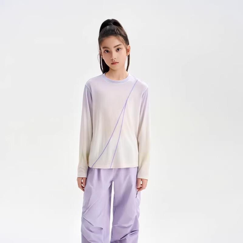 FUN ACTIVE Kids  Wool Blend Quick-Dry Sun Protection Long-Sleeve T-Shirt 130