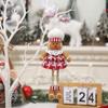Christmas Decoration Telescopic Gingerbread Man Doll DIY Xmas Tree Decor Chef Hat Gingerbread Man Home Table Decor