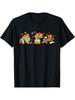 Turkey Reading Books Fall Thanksgiving Teacher Book Lovers T-Shirt Summer Comfortable Casual Short Sleeve T-Shirt