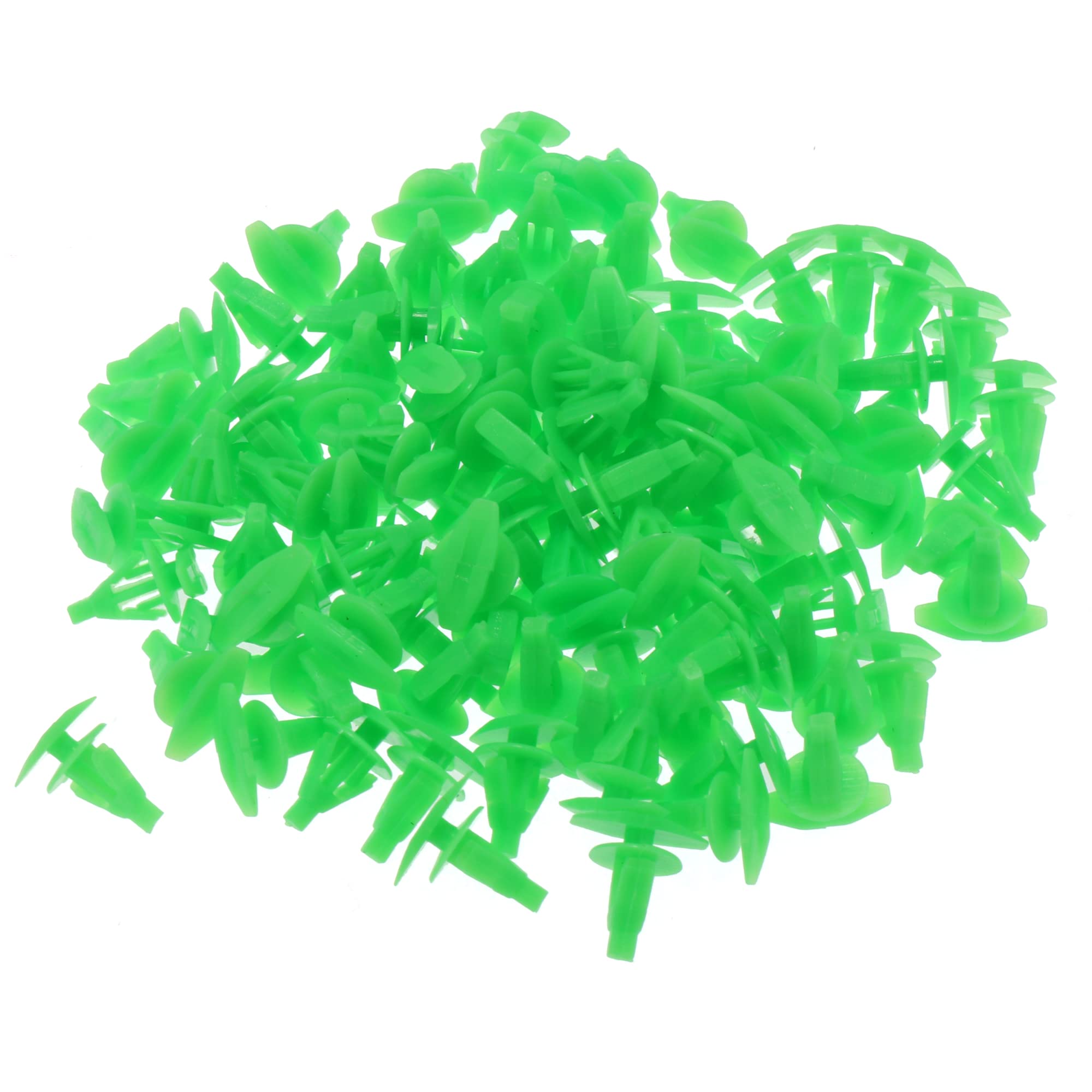 

uxcell Clips, Rivet Fasteners, Automotive Rivet Door Retainer Clips, Plastic Compatible with Toyota, Push Type, 100 Pcs, Green зелёный