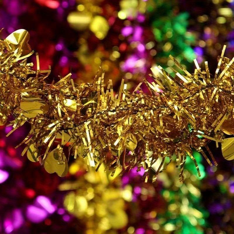 1/3/5 STK Weihnachtsbaum Girlande Home Wand Tür Dekor Dekor Band Ornamente Lametta DIY Hochzeit Neujahr Geburtstag Party Supplies