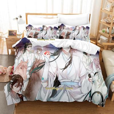 New Mo Dao Zu Shi The Grandmaster Of Demonic Cultivation Bedding Set Anime Three-Piece Set Adult Kid Bedroom Duvetcover Sets
