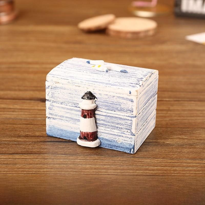 

Современный деревянный ящик для хранения для организации дома, офиса и украшения гостиной Lighthouse