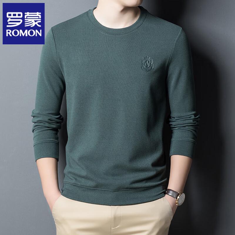 ROMON Men's Business Casual Long Sleeve Sweatshirt