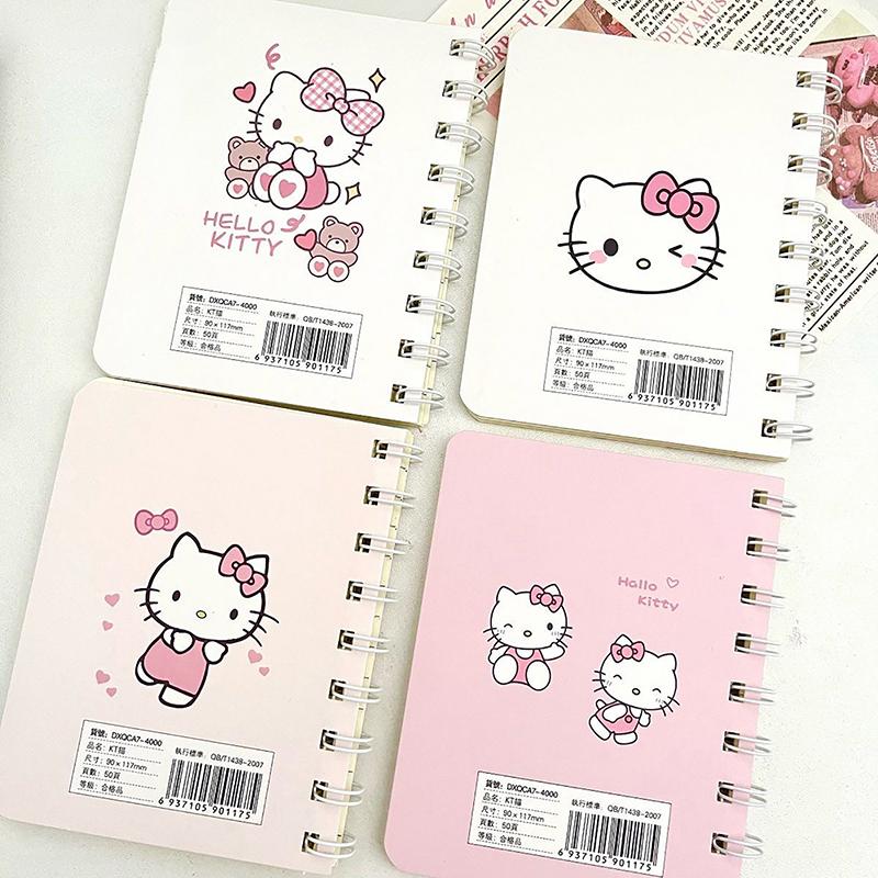 

Милый Hello Kitty Мини Портативный Блокнот на Спирали A7 Записная книжка Дневник Студенческая Канцелярия Школьные Принадлежности Возвращение в Школу Подарок для Детей 1pc