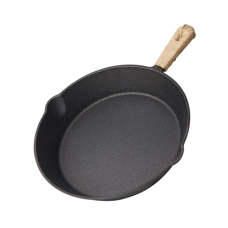 Utendørs Støpejern Non-stick Stekepanne for Camping, Piknik, Barbecue og Biff.