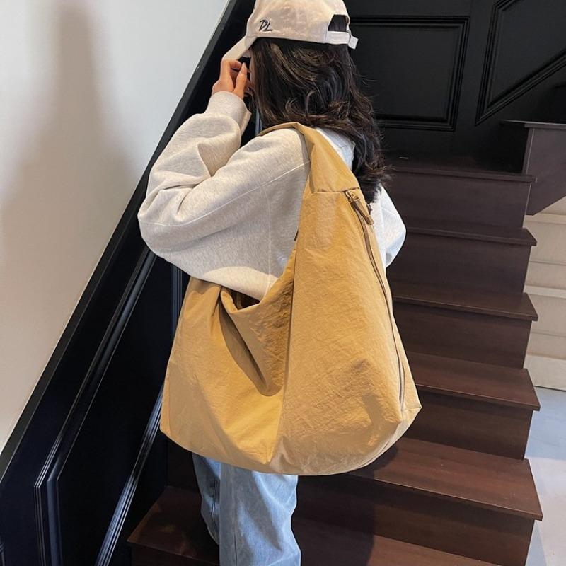 Canvas Bag Women's Large-capacity New Spring and Autumn Leisure Relaxation Shoulder Shopping Bag Tote Bag