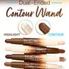 2-in-1 Dual-Ended Contour Stick Creamy Contouring & Highlighting Stick for Face Sculpting, Concealer, V-Shape Definition, Long-Lasting Makeup