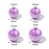 8 10 12 14 16mm Acrylic Round Beads Colorful Glossy Loose Spacer Beads For Handmade Bracelet Making DIY Jewelry Accessories