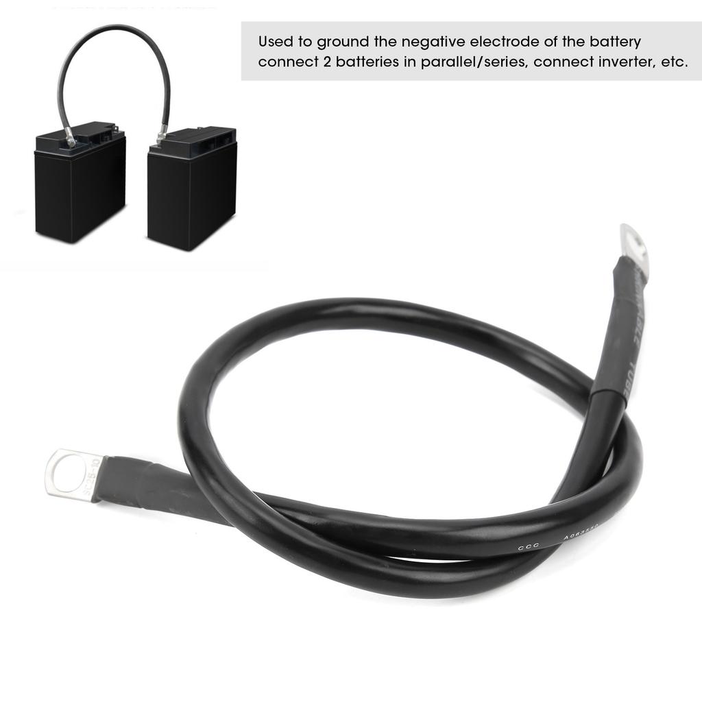 23.6in Ground Wire 4AWG 25mm² 150A High Toughness Earth Cable for Battery Inverter Holder