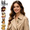 Backpacks Decorative Brooch Cartoon Dog Enamel Brooch, Alloy Puppy Lapel Pin for Men Women, Zinc Jewelry Badge Clothes Bag Hat Scarf Suits Outfit