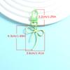1PC DIY Creativity Alloy Decoration Bow Keychain Keychain Marker Lobster Buckle Design Pendant Gift Party