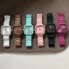 Neue Frühjahrs-Dopamin-Farbe Großes Zifferblatt Mode Koreanischer Ins-Stil Damenarmbanduhr