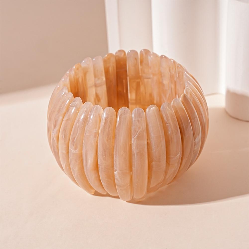 Wide Size Bohemian Bracelet Acrylic Material Retro Hand Ring  Fashion Accessories