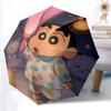 Crayon Shin-chan Automatisch Open/Sluit, 8-Ribs IJzeren Frame, Compact Opvouwbare Paraplu Alle Seizoenen 0808097